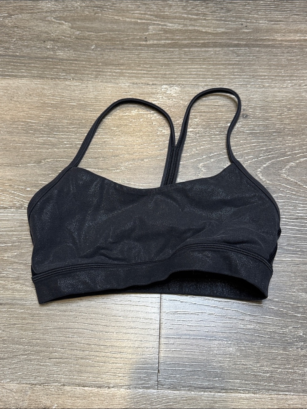 lululemon athletica Black Thin-Strap Sports Bralette AZ1352